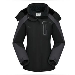 CAMEL Women's Ski Jacket -WinterThick Warm Windproof Waterproof Snow Coat Size M